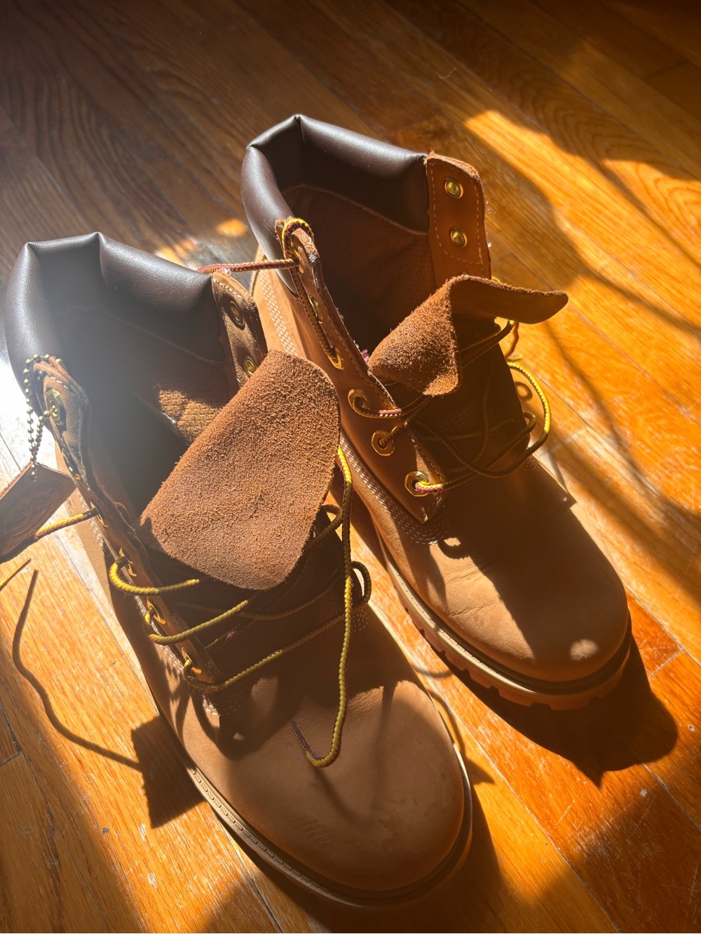 Timberland Brown Leather Lace-Up Work Boots